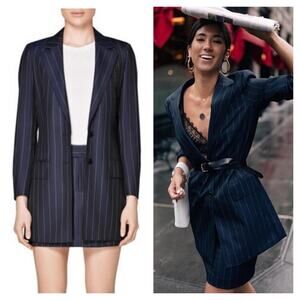 Navy Pinstripe Women's Blazer